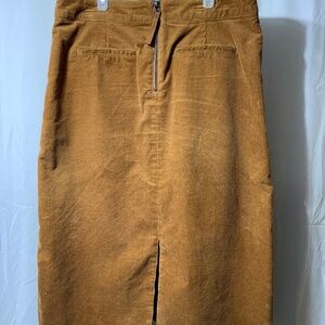 Fall corduroy skirt